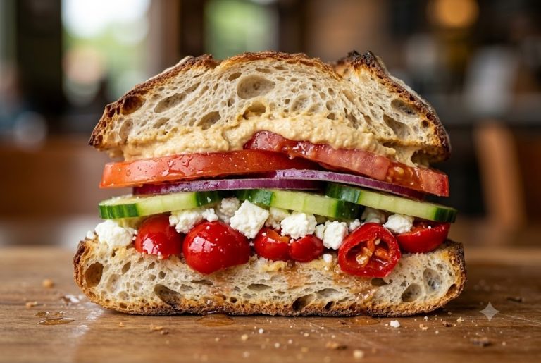 Sándwich Mediterráneo de Vegetales: La Receta que Copia al Icónico Bocadillo de Panera