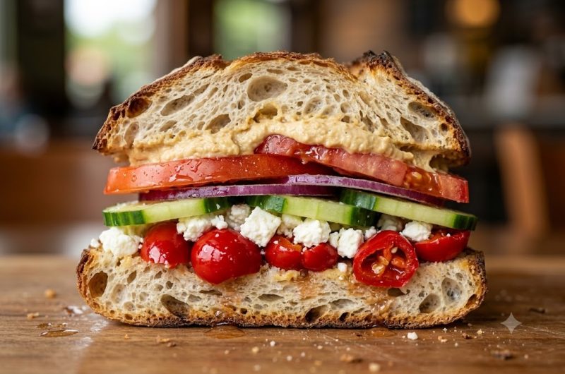 Sándwich Mediterráneo de Vegetales: La Receta que Copia al Icónico Bocadillo de Panera
