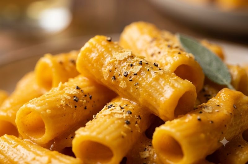 Pasta Cremosa de Calabaza Vegana: El "Macarrones con Queso" Sin Lácteos que Te Va a Enamorar