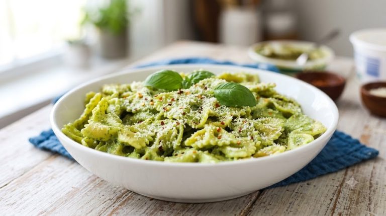 Pesto de Requesón Alto en Proteína: El Truco que Transformará tu Pasta