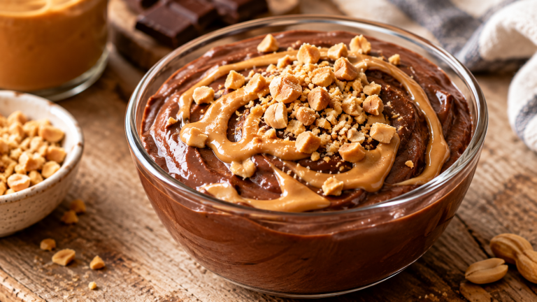 Pudin de Requesón con Chocolate Alto en Proteína
