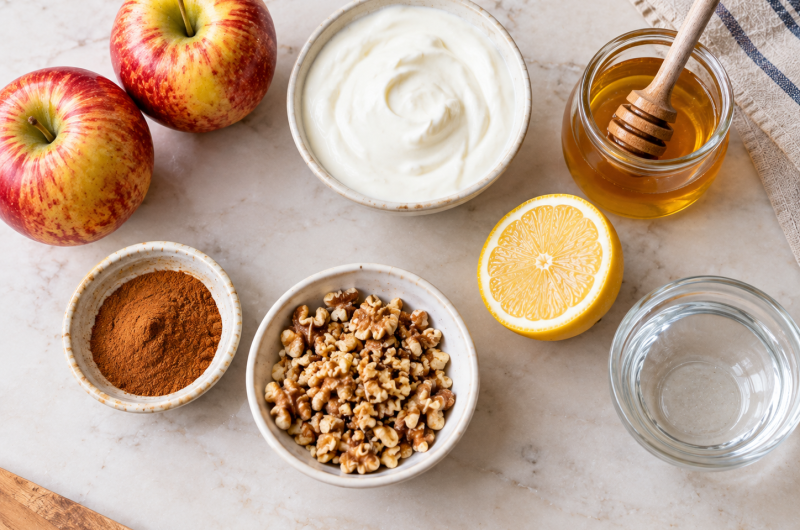 Postre de manzana y yogur sin horno: fácil, cremoso y delicioso