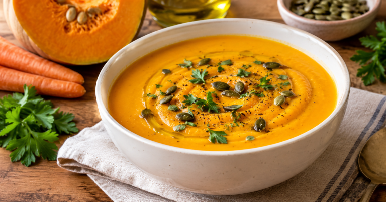 Crema de calabaza y zanahoria: receta fácil, cremosa y sin carne